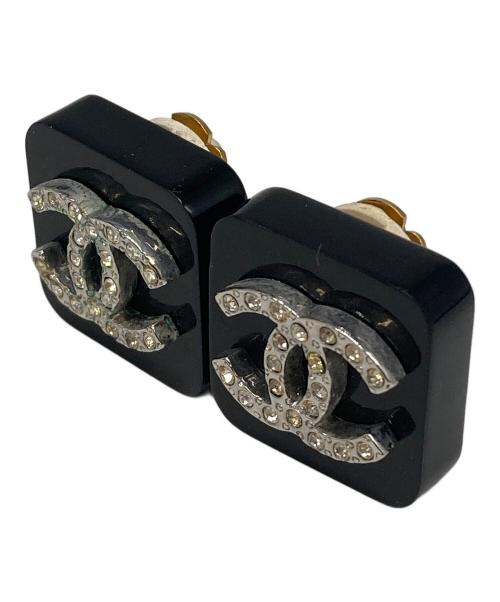 CHANEL（シャネル）CHANEL (シャネル) ココマークイヤリング ブラックの古着・服飾アイテム