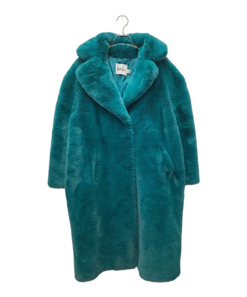 Jakke（ジャッキー）Jakke (ジャッキー) エコファーコート エメラルドグリーン サイズ:EUR 34の古着・服飾アイテム