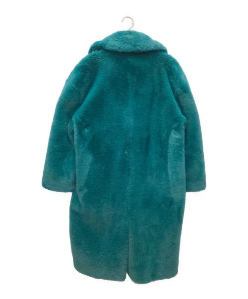 Jakke（ジャッキー）Jakke (ジャッキー) エコファーコート エメラルドグリーン サイズ:EUR 34の古着・服飾アイテム