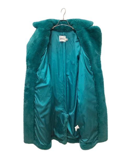 Jakke（ジャッキー）Jakke (ジャッキー) エコファーコート エメラルドグリーン サイズ:EUR 34の古着・服飾アイテム