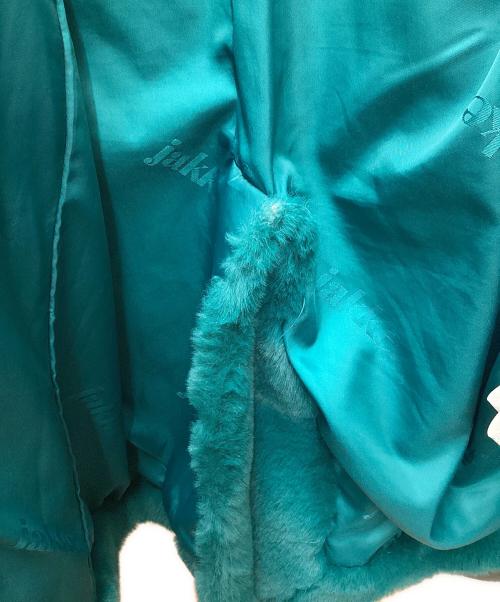 Jakke（ジャッキー）Jakke (ジャッキー) エコファーコート エメラルドグリーン サイズ:EUR 34の古着・服飾アイテム