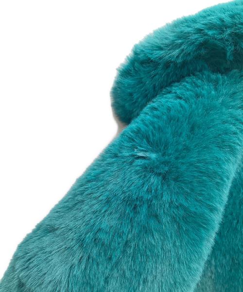 Jakke（ジャッキー）Jakke (ジャッキー) エコファーコート エメラルドグリーン サイズ:EUR 34の古着・服飾アイテム