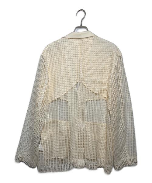 MAISON SPECIAL（メゾンスペシャル）MAISON SPECIAL (メゾンスペシャル) スクエアメッシュレースジャケット アイボリー サイズ:fFreeの古着・服飾アイテム
