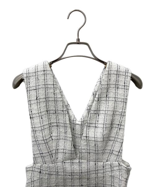 CELFORD（セルフォード）CELFORD (セルフォード) ツイードジャンパードレス CWFO225028 ブラック サイズ:32の古着・服飾アイテム