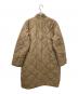無印良品 (ムジルシリョウヒン) ふんわり中綿キルティングコート ブラウン サイズ:L：4000円