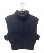 MAYDI HANDMADEマイデイ ハンドメイド）の古着「‘SKY‘ニットベスト」｜ブラック