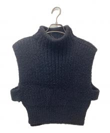 MAYDI HANDMADE（マイデイ ハンドメイド）の古着「‘SKY‘ニットベスト」｜ブラック