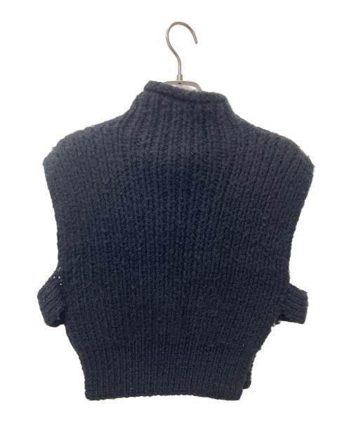 MAYDI HANDMADE（マイデイ ハンドメイド）MAYDI HANDMADE (マイデイ ハンドメイド) ‘SKY‘ニットベスト ブラック サイズ:Uの古着・服飾アイテム