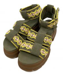 UGG（アグ）の古着「Ashton Heritage Braid サンダル」｜グリーン