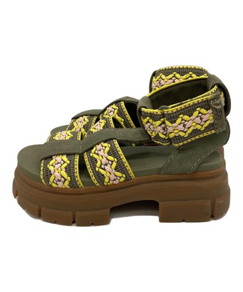UGG（アグ）UGG (アグ) Ashton Heritage Braid サンダル グリーン サイズ:23.5cmの古着・服飾アイテム