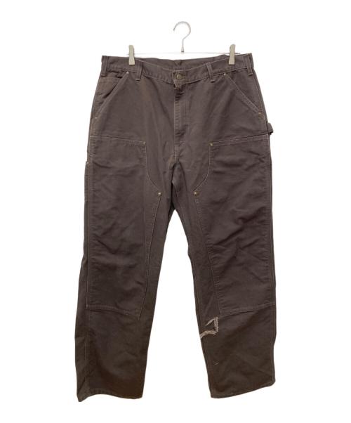 CarHartt（カーハート）CarHartt (カーハート) ダブルニーダックペインターパンツ　B136-DKB ブラウン サイズ:96cm (W38)の古着・服飾アイテム