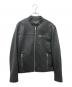 COACH（コーチ）の古着「シングルライダースジャケット」｜ブラック