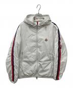 MONCLERモンクレール）の古着「トリコロールラインダウンジャケット」｜ホワイト