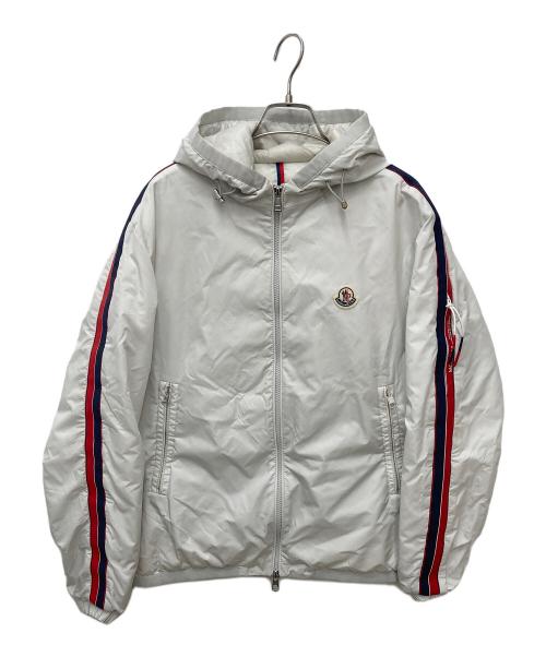 MONCLER（モンクレール）MONCLER (モンクレール) トリコロールラインダウンジャケット ホワイト サイズ:1の古着・服飾アイテム
