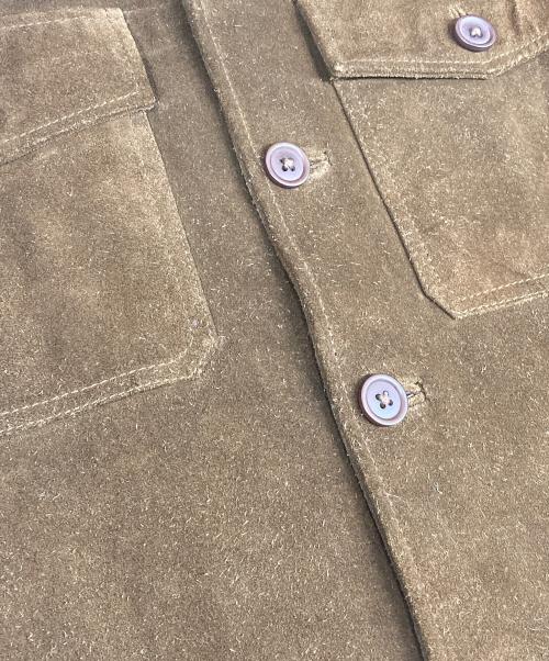 GAP（ギャップ）GAP (ギャップ) スウェードジャケット ブラウン サイズ:XSの古着・服飾アイテム