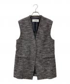 SOEJUソージュ）の古着「ツィーディージャカードジレ　S-00-JK-020」｜ブラック