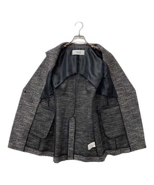 SOEJU（ソージュ）SOEJU (ソージュ) ツィーディージャカードジレ　S-00-JK-020 ブラック サイズ:Mの古着・服飾アイテム