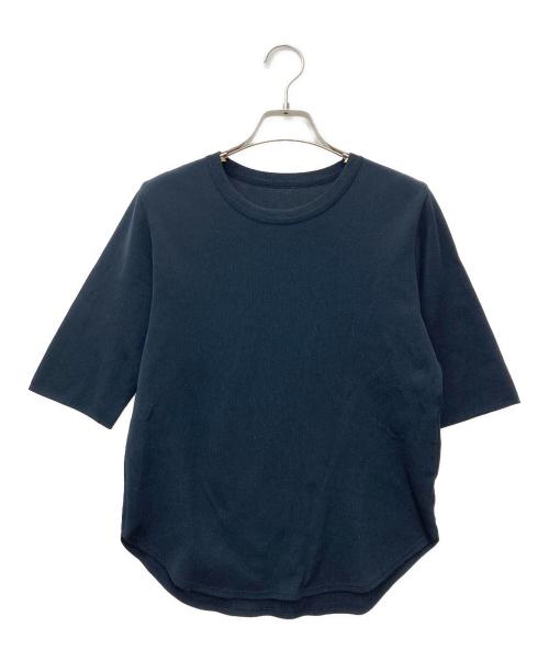 SOEJU（ソージュ）SOEJU (ソージュ) 5部袖ニットソー　S-02-NT-003 ネイビー サイズ:Mの古着・服飾アイテム