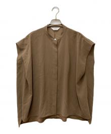 SOEJU（ソージュ）の古着「オーバーサイズタックスリーブシャツ」｜ブラウン