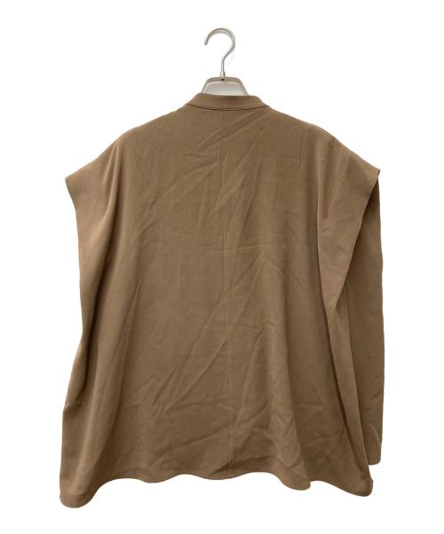SOEJU（ソージュ）SOEJU (ソージュ) オーバーサイズタックスリーブシャツ ブラウン サイズ:Mの古着・服飾アイテム
