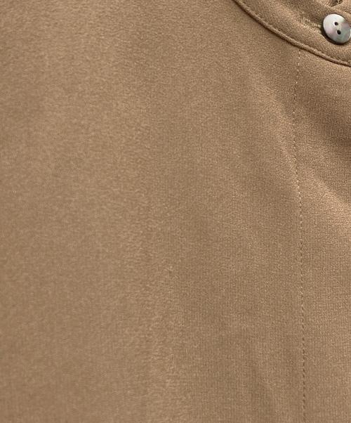 SOEJU（ソージュ）SOEJU (ソージュ) オーバーサイズタックスリーブシャツ ブラウン サイズ:Mの古着・服飾アイテム