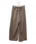 SOEJU (ソージュ) スラントタックワイドパンツ ブラウン サイズ:M：8000円