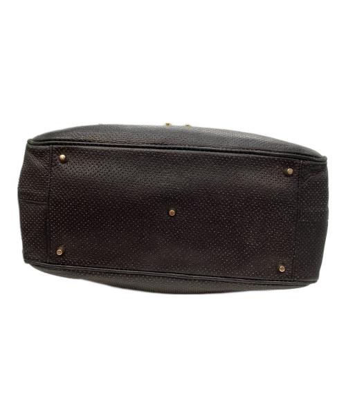 ANYA HINDMARCH（アニヤ・ハインドマーチ）ANYA HINDMARCH (アニヤ・ハインドマーチ) ボストンバッグ ブラックの古着・服飾アイテム