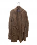 RALPH LAURENラルフローレン）の古着「ショールカラーガウンカーディガン」｜ブラウン