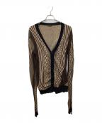 ANN DEMEULEMEESTERアンドゥムルメステール）の古着「変形カーディガン」｜ブラウン