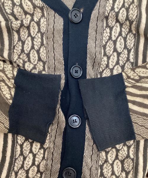 ANN DEMEULEMEESTER（アンドゥムルメステール）ANN DEMEULEMEESTER (アンドゥムルメステール) 変形カーディガン ブラウン サイズ:XXSの古着・服飾アイテム