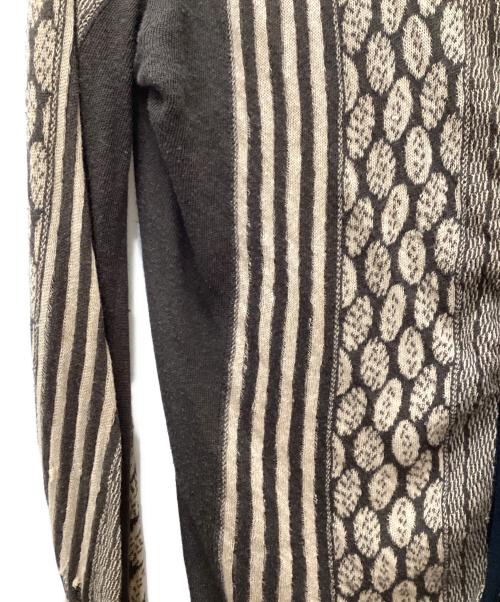 ANN DEMEULEMEESTER（アンドゥムルメステール）ANN DEMEULEMEESTER (アンドゥムルメステール) 変形カーディガン ブラウン サイズ:XXSの古着・服飾アイテム