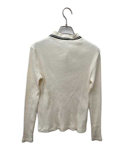 FRED PERRY（フレッドペリー）FRED PERRY (フレッドペリー) Long Sleeve Ribbed Polo Shirt ベージュ サイズ:36の古着・服飾アイテム