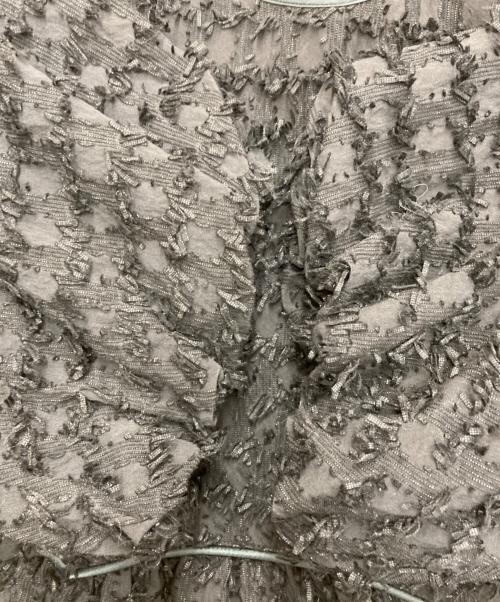 Adam et Rope（アダム エ ロペ）Adam et Rope (アダム エ ロペ) ジャガードペプラムブラウス　GAH-23180 ブラック サイズ:FREEの古着・服飾アイテム