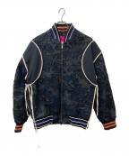 VALENTINOヴァレンティノ）の古着「RE-SEW Bomber Jacket　UV0CII406T4」｜ブラック