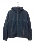 GIVENCHYジバンシィ）の古着「フーデッドロゴフリースジャケット　BM011Q3Y9Y」｜ブラック