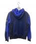 BALMAIN (バルマン) スウェットメッシュ切替ジップフーディ ブルー サイズ:44：14000円