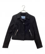 PRADAプラダ）の古着「コットンジップジャケット 290583 8141」｜ブラック