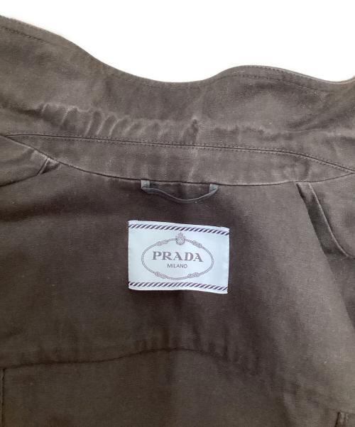 PRADA（プラダ）PRADA (プラダ) コットンジップジャケット 290583 8141 ブラック サイズ:40の古着・服飾アイテム