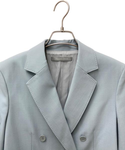 theory luxe（セオリーリュクス）theory luxe (セオリーリュクス) ダブルテーラードジャケット 03-2304110 ブルー サイズ:38の古着・服飾アイテム