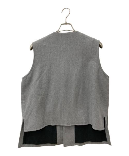 semoh（セモー）semoh (セモー) cotton wool military vest　n20-4-01 グレー サイズ:1の古着・服飾アイテム