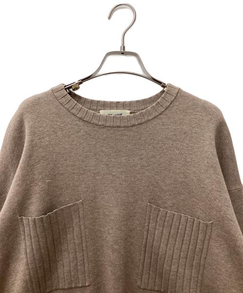 margaux vintage（マルゴー ヴィンテージ）margaux vintage (マルゴー ヴィンテージ) ビッグポケットニットプルオーバー　MGKN-25131 ブラウン サイズ:表記なしの古着・服飾アイテム
