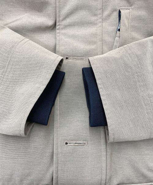 EDIFICE（エディフィス）EDIFICE (エディフィス) メランジウェザークロス ダウンブルゾン ベージュ サイズ:Mの古着・服飾アイテム