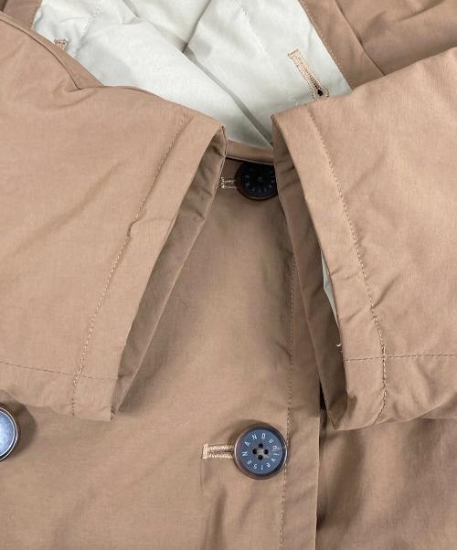 nano・universe（ナノ・ユニバース）nano・universe (ナノ・ユニバース) リバーシブルダウンジャケット ベージュ サイズ:Sの古着・服飾アイテム