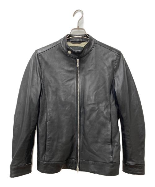 nano・universe（ナノ・ユニバース）nano・universe (ナノ・ユニバース) シングルライダースジャケット　668-9213001 ブラック サイズ:Sの古着・服飾アイテム