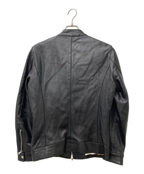 nano・universe（ナノ・ユニバース）nano・universe (ナノ・ユニバース) シングルライダースジャケット　668-9213001 ブラック サイズ:Sの古着・服飾アイテム