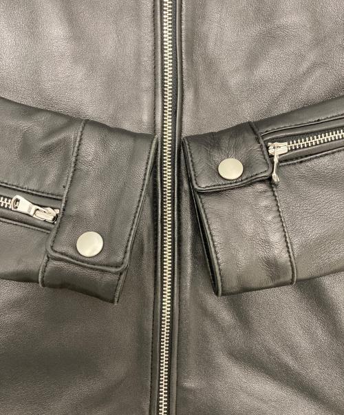 nano・universe（ナノ・ユニバース）nano・universe (ナノ・ユニバース) シングルライダースジャケット　668-9213001 ブラック サイズ:Sの古着・服飾アイテム