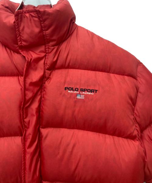 POLO SPORT（ポロスポーツ）POLO SPORT (ポロスポーツ) ダウンジャケット レッド サイズ:Sの古着・服飾アイテム