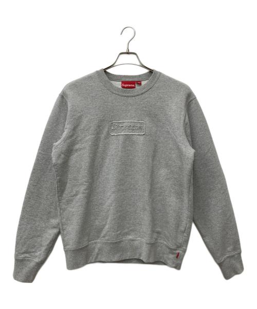SUPREME（シュプリーム）SUPREME (シュプリーム) Cutout Logo Crewneck グレー サイズ:Sの古着・服飾アイテム