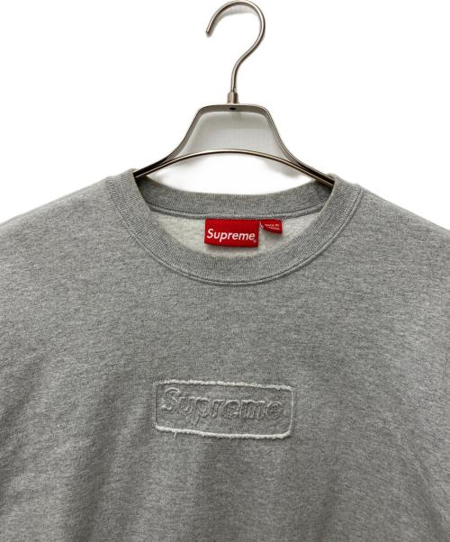 SUPREME（シュプリーム）SUPREME (シュプリーム) Cutout Logo Crewneck グレー サイズ:Sの古着・服飾アイテム