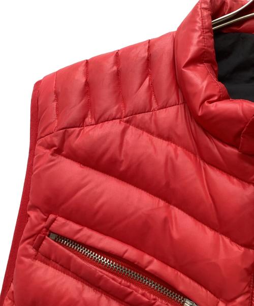 DIESEL（ディーゼル）DIESEL (ディーゼル) ジップダウンベスト レッド サイズ:Lの古着・服飾アイテム